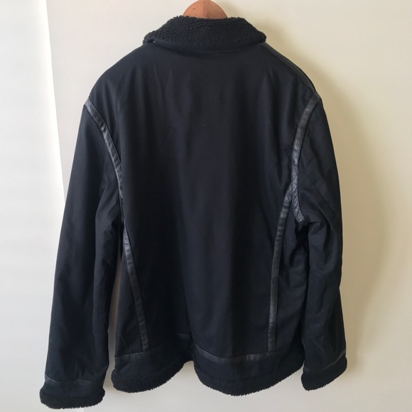 NWT INC Faux Fur Lining Bomber Jacket Sz L - Picture 3 of 8